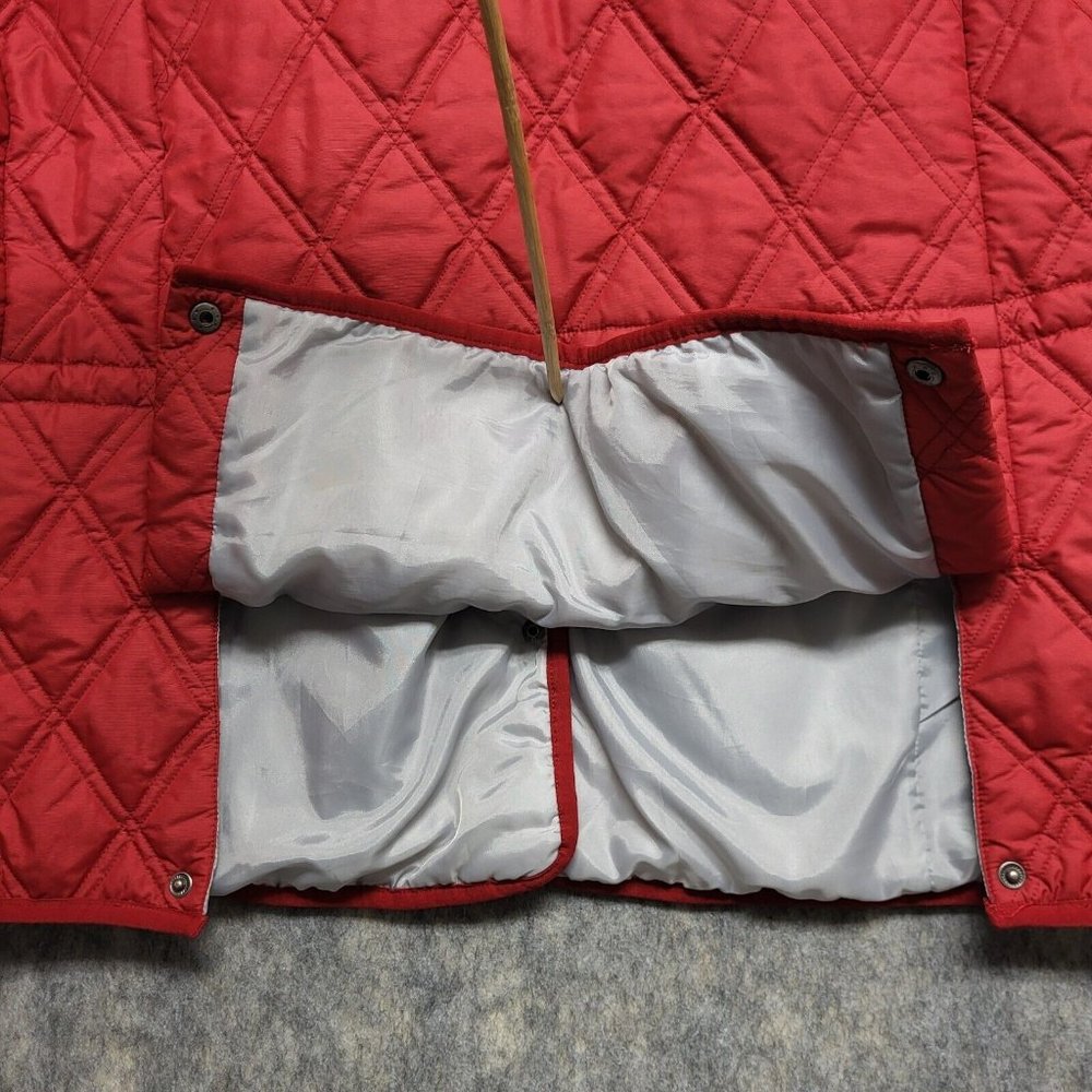 Eddie Bauer Vest Womens 2X Red Quilted Lightweight Packable Casual Outdoors - Picture 5 of 12